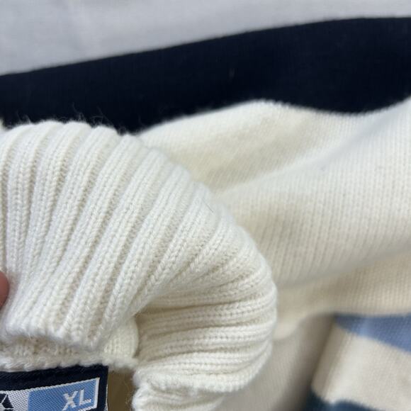 Vtg Southpole Sweater Mens XL Mock Turtleneck Striped Multicolor 90s Y2k Hip Hop - Picture 7 of 11